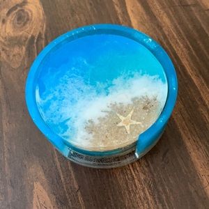 Beach resin coasters. Brand new!